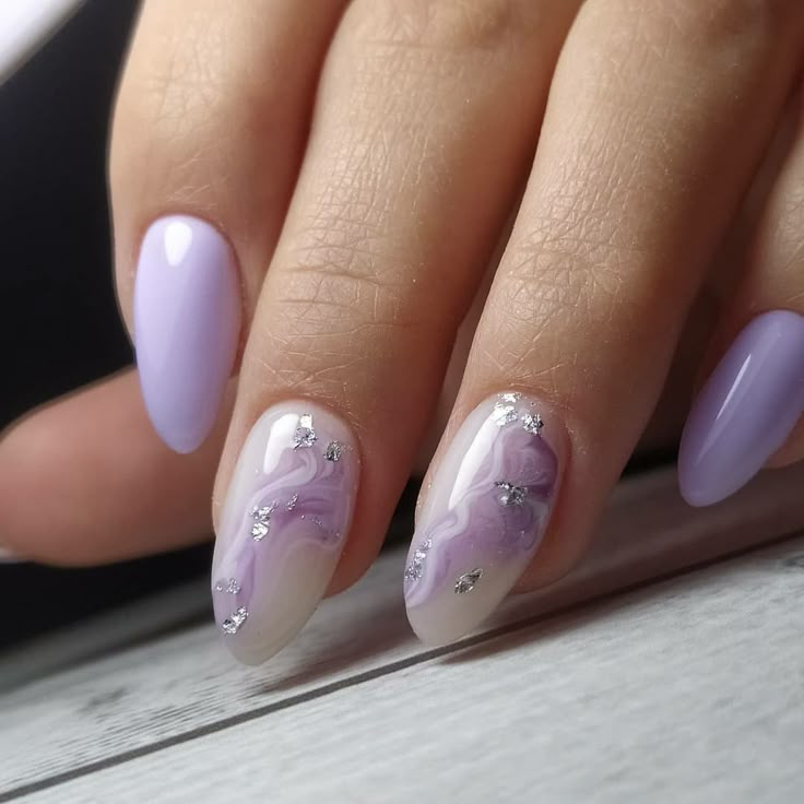Soft Lavender Nails