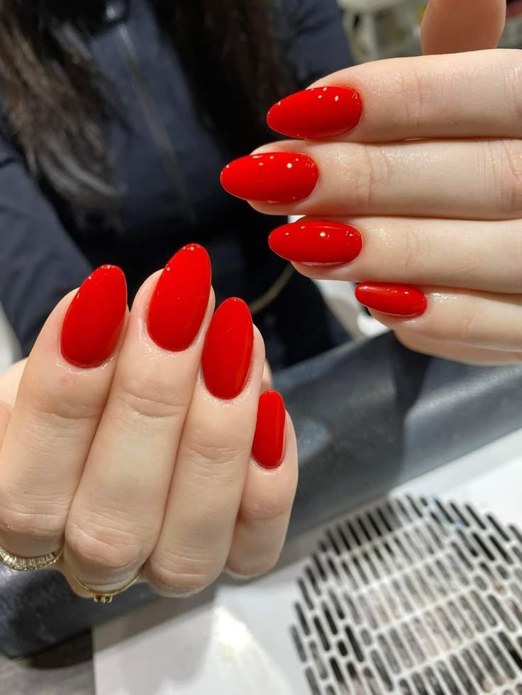 Bold Red Nails